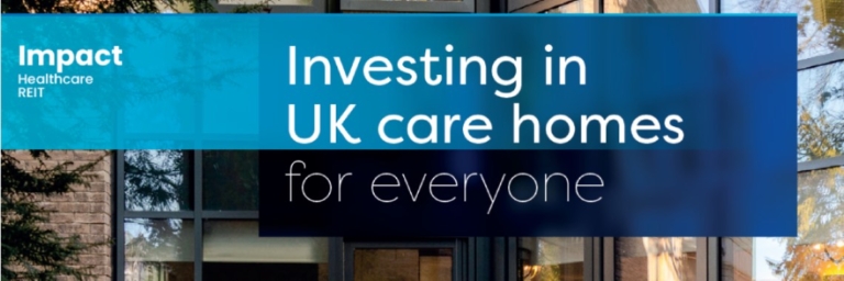 Detail of the front cover of Impact Healthcare's annual report