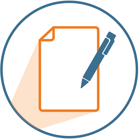 White paper copywriting icon